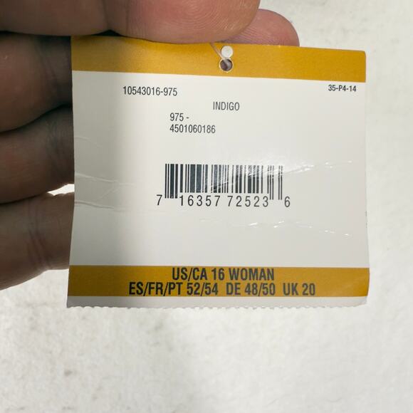 Kasper Woman Blazer Sz 16W Single Button Fully Lined Blue New w Tags Career Pro - Picture 6 of 16